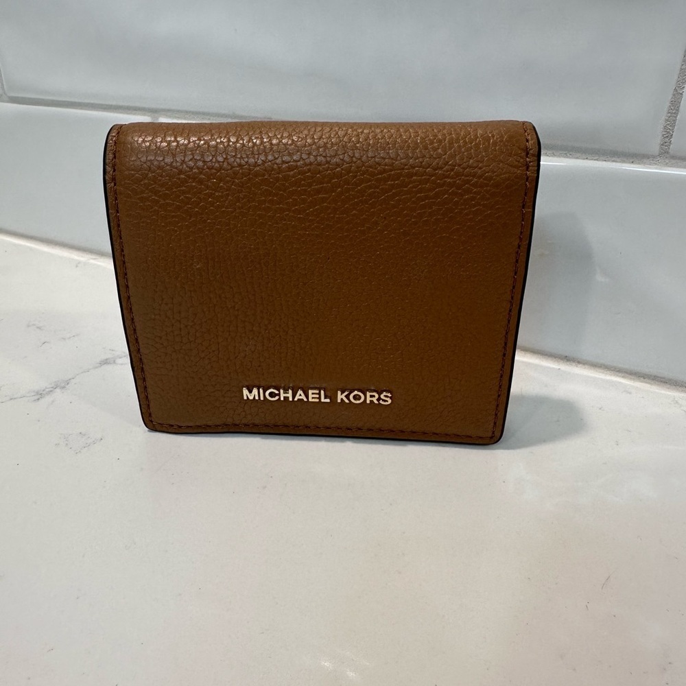 Michael Kors Tan Leather Card Holder